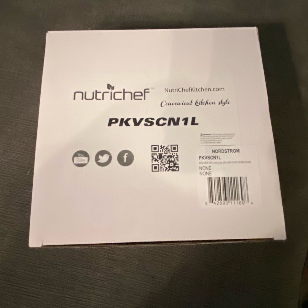 Nutrichef 1L Vacuum Container
